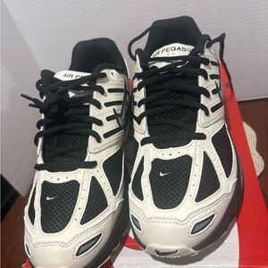 Nike Air Pegasus Black and Cream Sneakers